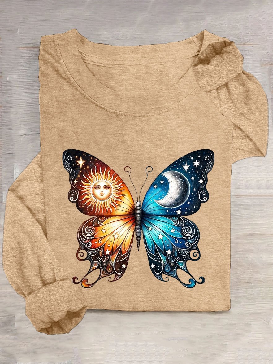 Schmetterling Lässig T-Shirt