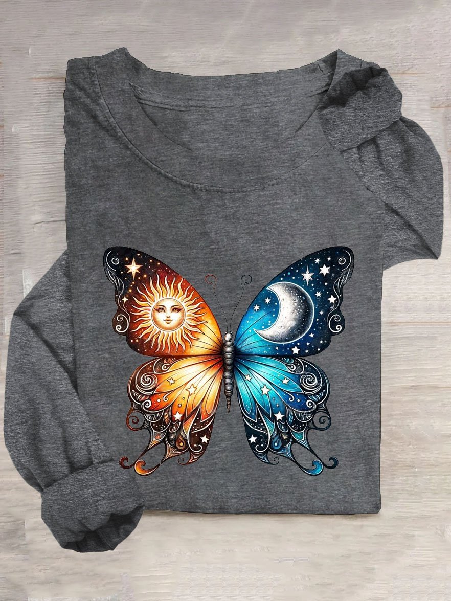 Schmetterling Lässig T-Shirt