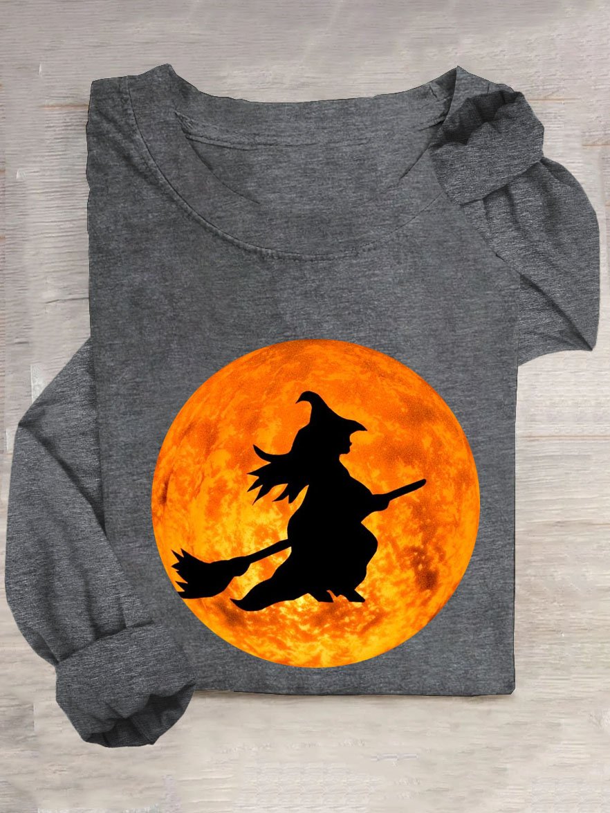 Lässig Halloween Langarm T-Shirt