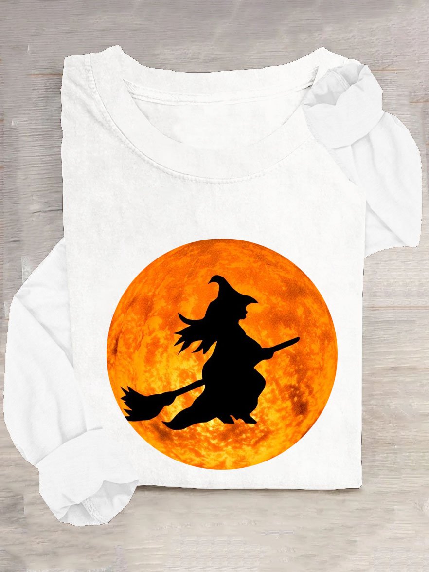 Lässig Halloween Langarm T-Shirt